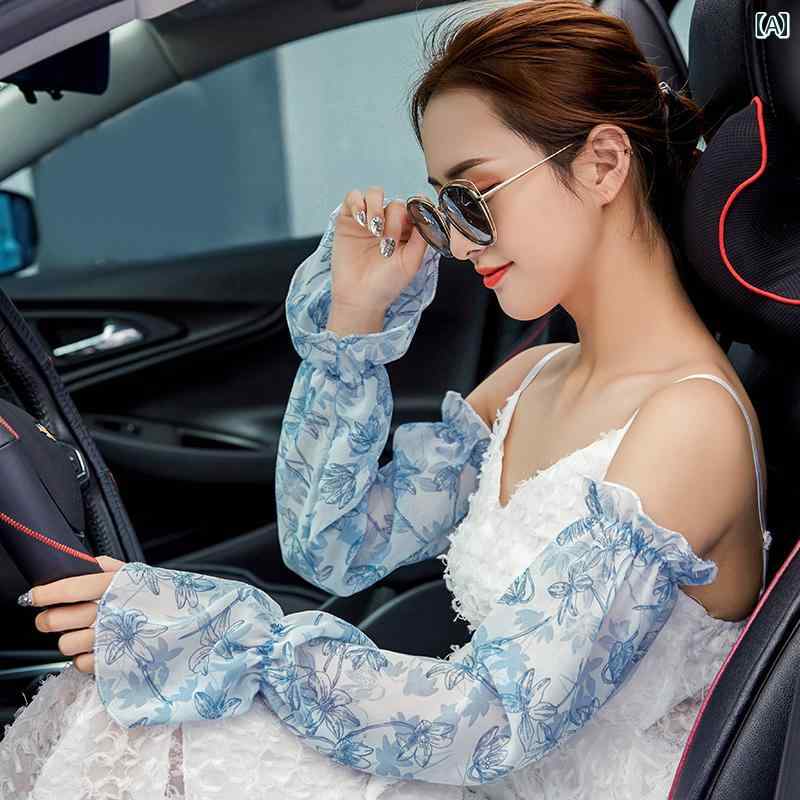 アームカバー レディース UVカット 接触冷感 ロング丈 ドライブ サイクリング 運転...