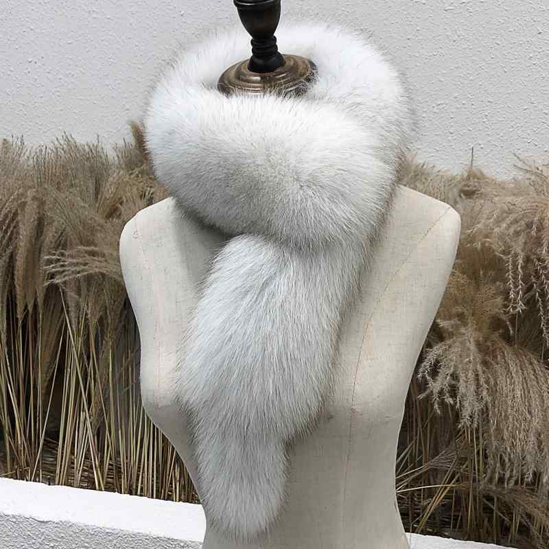 ネックウォーマー レディース リアルフォックスファー クリップ 韓国風 防寒 暖かい 厚手 無地 秋冬 白..