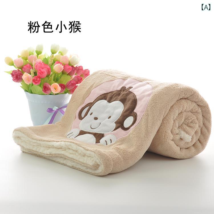ブランケット 子供 キッズ コーラルフリース 二重 厚手 ひざ掛け お昼寝ケット 掛...