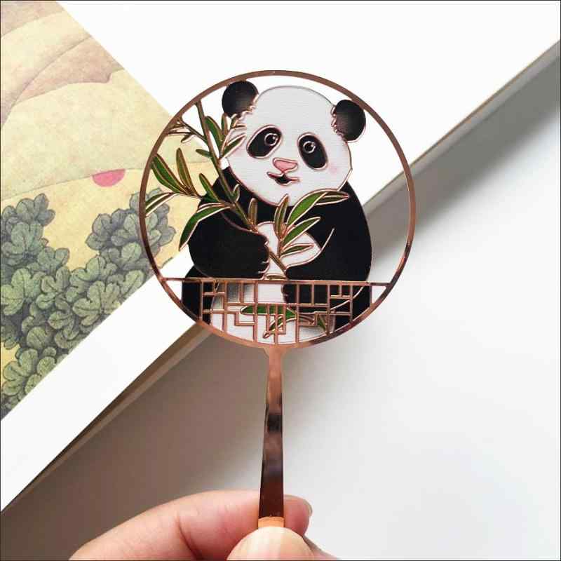ブックマーク かわいい パンダ 金属製 真鍮 透け タッセル 小型 カラフル おしゃれ 文房具 学生用 ギフト 記念品 中国風