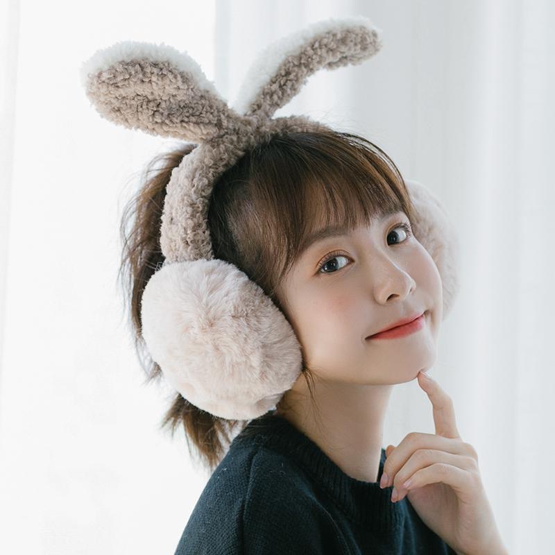 イヤーマフ キッズ 女の子 かわいい うさぎ耳 フェイクファー もこもこ 冬用 防寒 暖かい あったか 通学 サイクリング アウトドア 冷え対策
