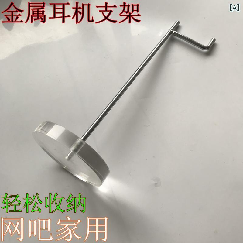 ヘッドホンスタンド オーバーイヤー型 ゲーミングヘッドセット メタル アクリル製 ...