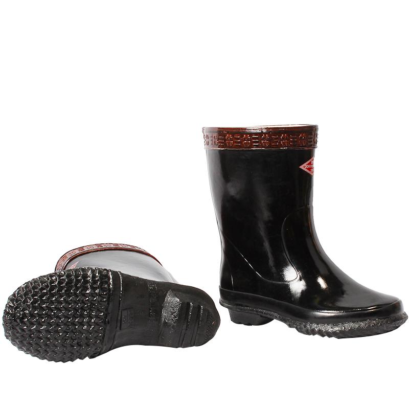 雨靴 電工用 高電圧 20KV 絶縁 保護 ミドル丈 厚手 耐摩耗 防水 滑り止め ゴム ブラック 現場 作業 競技