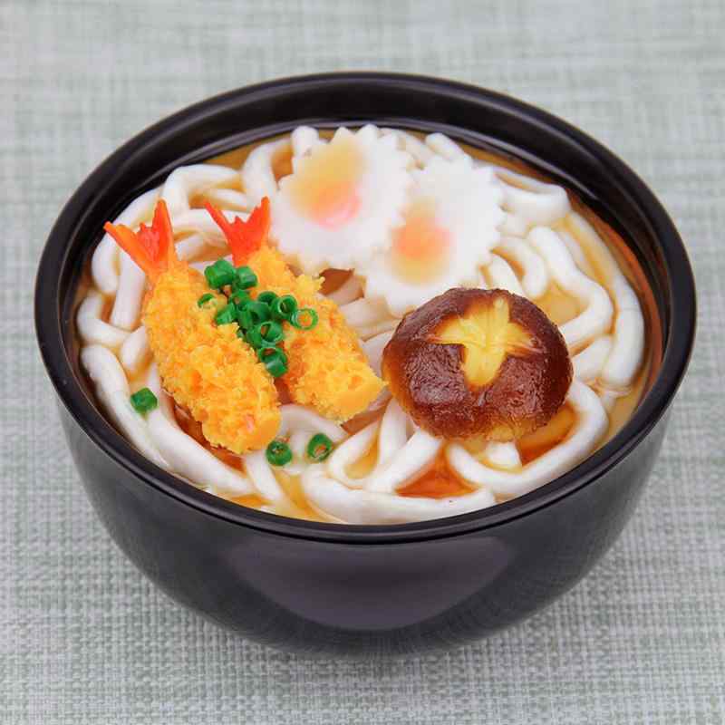 楽天フロントップ楽天市場店食品サンプル 麺料理 フェイクフード 大盛り 丼 リアル 青菜うどん 目玉焼き エビ天 イカ 牛肉 ディスプレイ用 子供 おもちゃ 知育玩具 撮影小物