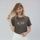 Tシャツ 半袖 レディース 夏 コットン スリム おしゃれ プリント ポジティブ お出かけ 休日 普段着