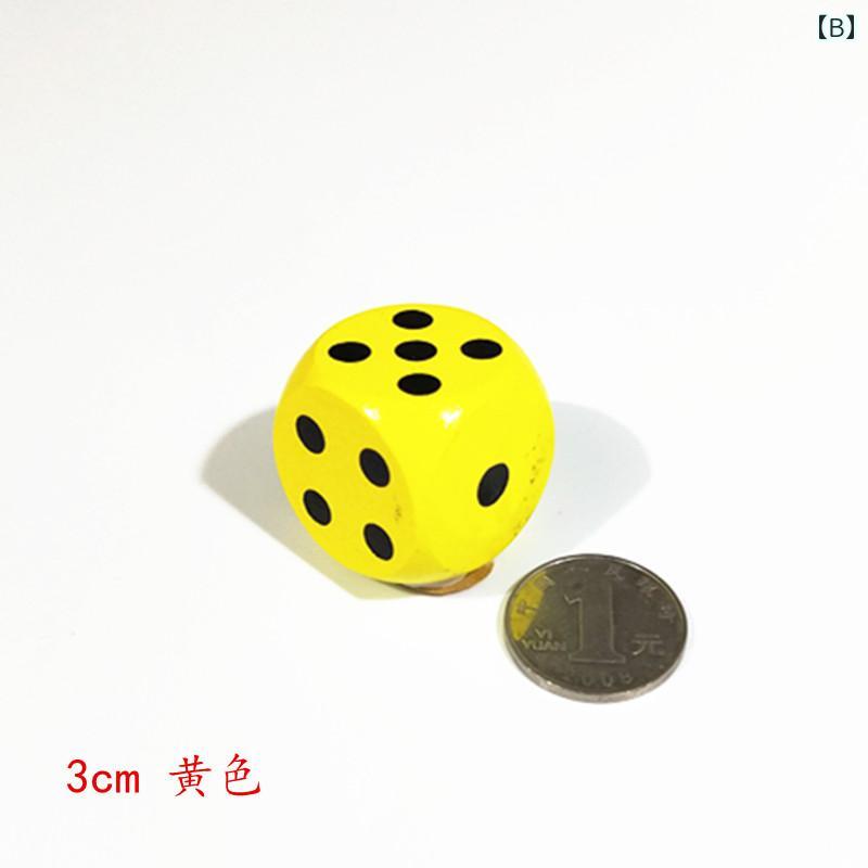 サイコロ 子供 知育玩具 木製 3cm 大型 ドット 数字 カラフル 幼稚園 幼児教育 算数学習 ボードゲーム テーブルゲーム 無塗装