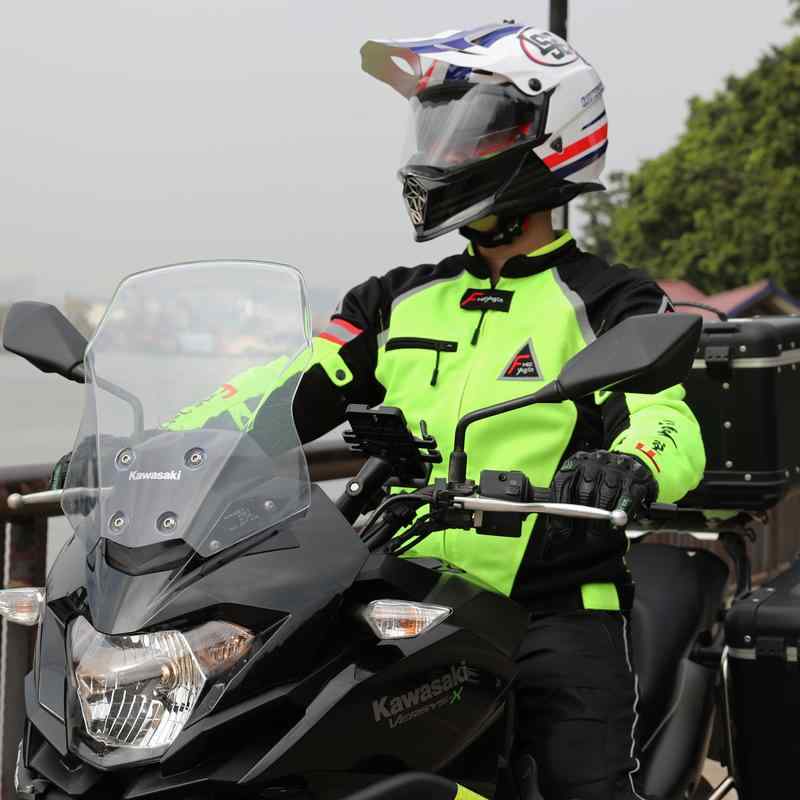 バイクジャケット メンズ 春夏 メッシュ プロテクター 通気性 ポリエステル UVカット ライディング レ..