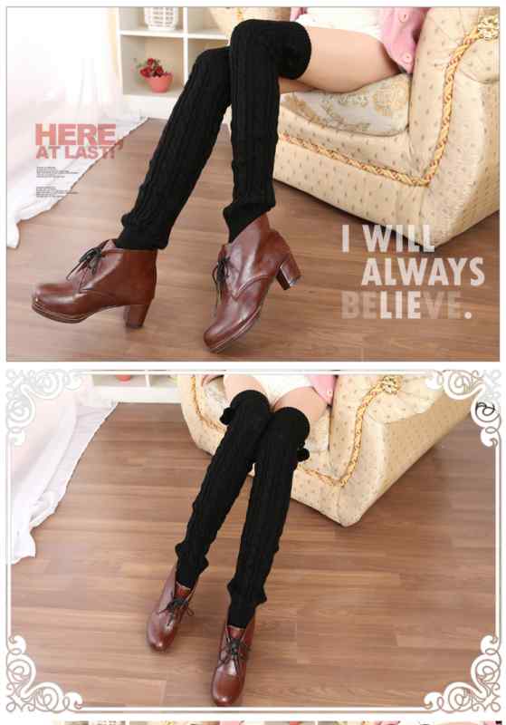 レッグウォーマー レディース 秋冬 厚手 ロング丈 ニーハイ ルーズソックス ウール混 暖かい 防寒 あったか 滑り止め 膝カバー 冷え対策 普段使い