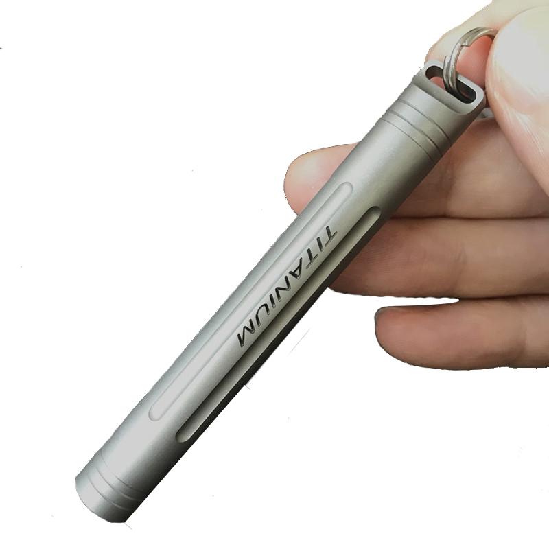 携帯容器 チタン合金製 軽量 丈夫 防水 密閉 薬入れ 爪楊枝 耳かき ピンセット アウトドア キャンプ 旅..