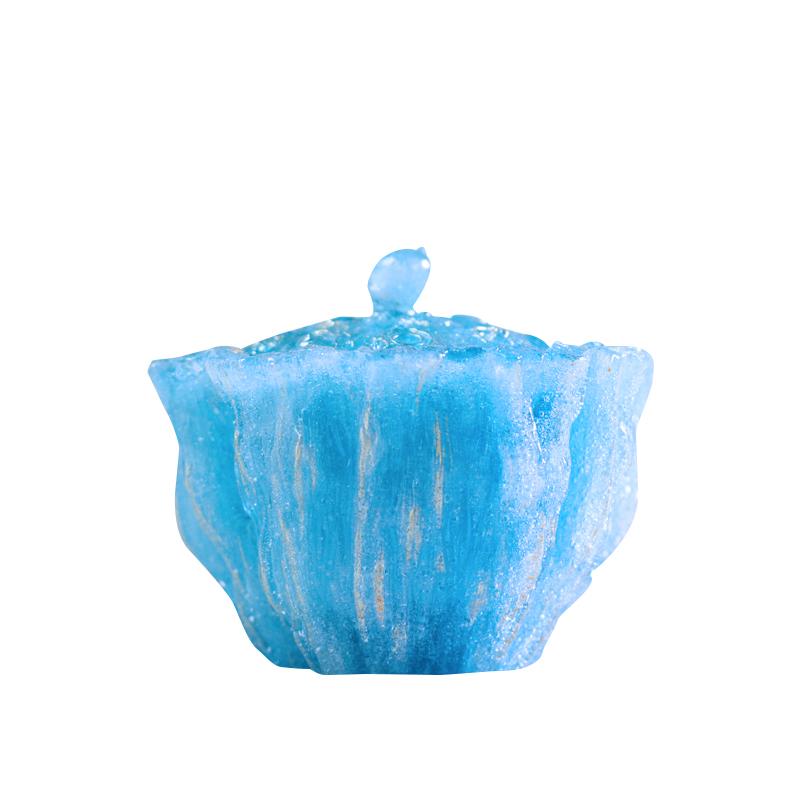 香炉 琉璃製 中国風スタイル 置物 インテリア 仏壇用 茶道 禅意 春華秋実 書斎 オブジェ 芸品 仏具 供..