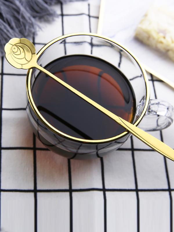 スプーン ステンレス製 ロングスプーン 長柄 おしゃれ 上品 コーヒー デザート アイスクリーム オート..