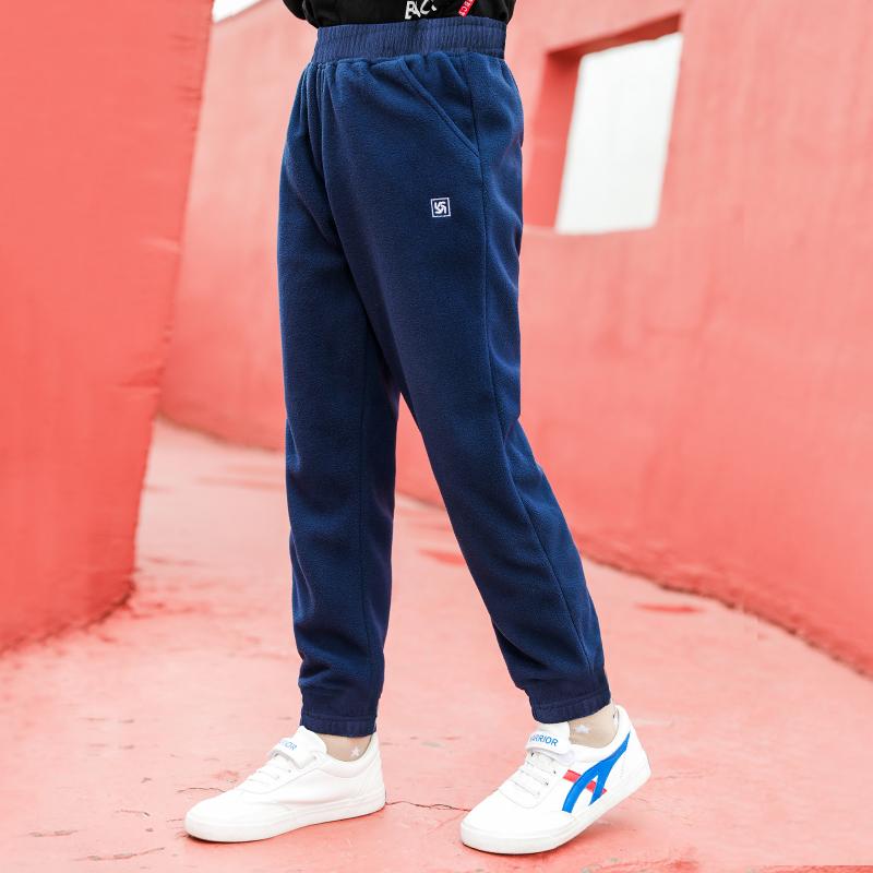 Fleece - パンツ キッズ 男の子 女の子 フリース 暖かい 防寒 長ズボン ポリエステル スポーツウェア 普段使い ルームウェア 春秋 ブラック ダークグレー ネイビー ピンク系