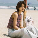 タンクトップ レディース ボーダー 柄 レトロ ヴィンテージ ノースリーブ キャミソール ゆったり オーバーサイズ ショート丈 クロップド丈 アウター インナー 重ね着 普段着 カジュアルスタイル 春夏