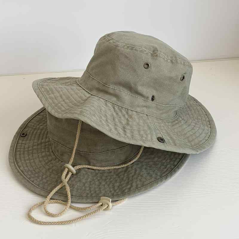 ハット 男女兼用 ウォッシュ加工 つば広 バケットハット UVカット 日よけ 紫外線対策 綿 コットン 無地 折りたたみ アウトドア レジャー 旅行 春夏秋