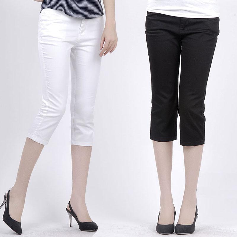 パンツ レディース ミセス 春夏 ボトムス 白 ハイウエスト 七分丈 ストレート ゆったり 綿 ポリエステル ストレッチ 薄手 快適 カジュアル 大きいサイズ