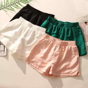 ショートパンツ レディース 春夏 韓国風 ハイウエスト ワイド ゆったり ラメ キラキラ 着痩せ 体型カバー 薄手 軽量 カジュアル 普段使い リラックス ポリ...