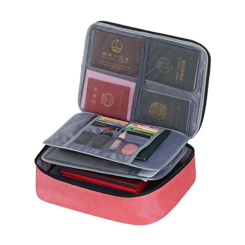 書類収納ケース 大容量 多機能 家庭用 旅行用 重要書類 戸籍謄本 パスポート 母子手帳 ベビー関連書類 ..