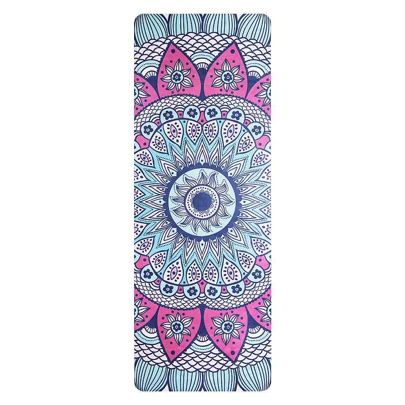 ヨガマット 女性用 ポータブル 折りたたみ式 薄型 軽量 ゴム 滑り止め加工 高グリップ 初心者 自宅用 ..