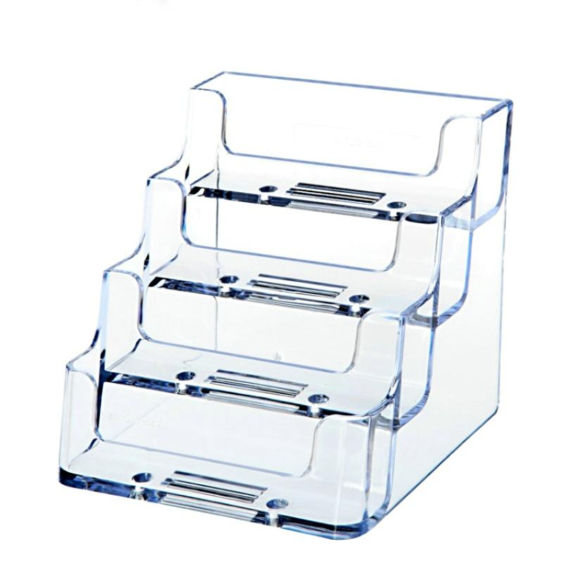名刺スタンド 透明 アクリル製 多格 卓上収納 縦型 ビジネス オフィス 事務用品 展示会 イベント 受付 ..