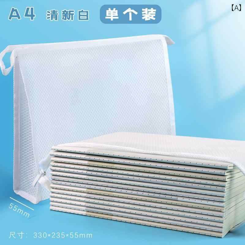 ファイルケース A4 ファスナー式 ナイロン 学生用 中学生 高校生 学習用 防水 手提げ マチ 大容量 妊婦..