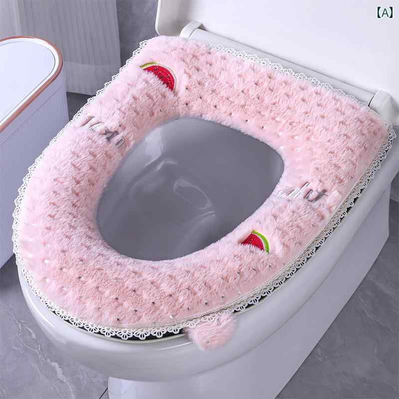 便座カバー 厚手 冬用 裏起毛 ふわふわ フランネル 暖かい 暖かい 便座シート クッション 防水 洗濯 滑..