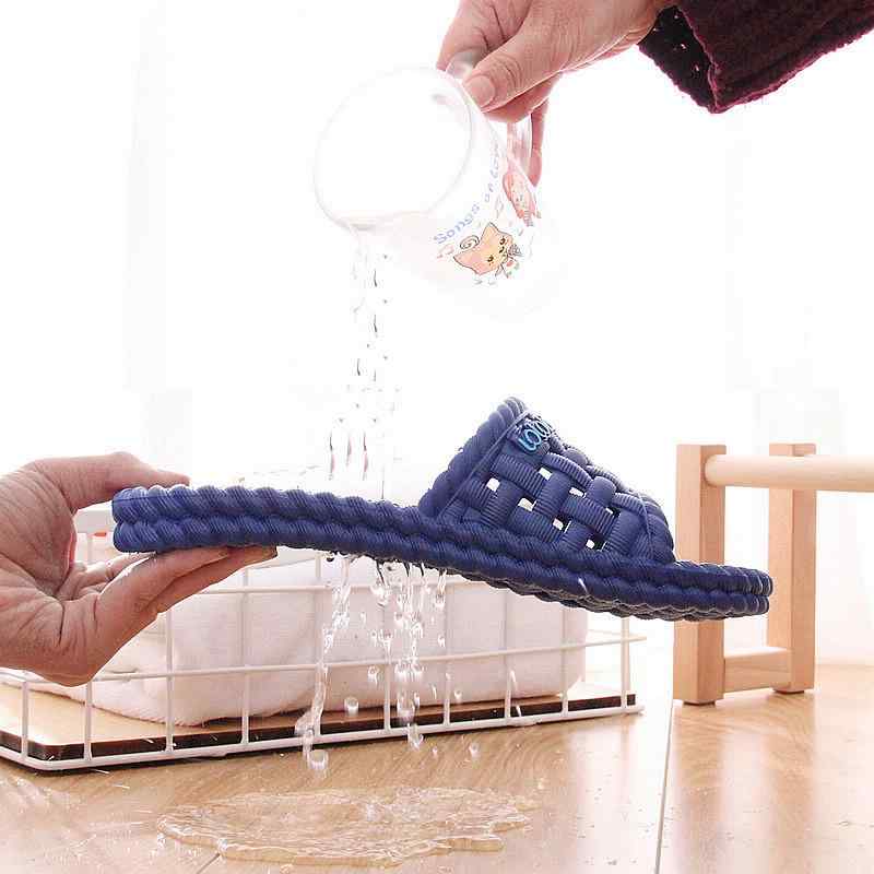 サンダル 男女兼用 速乾 滑り止め 水はけ 通気性 厚底 PVC ワンバンド 夏 浴室用 シャワーサンダル ベ..