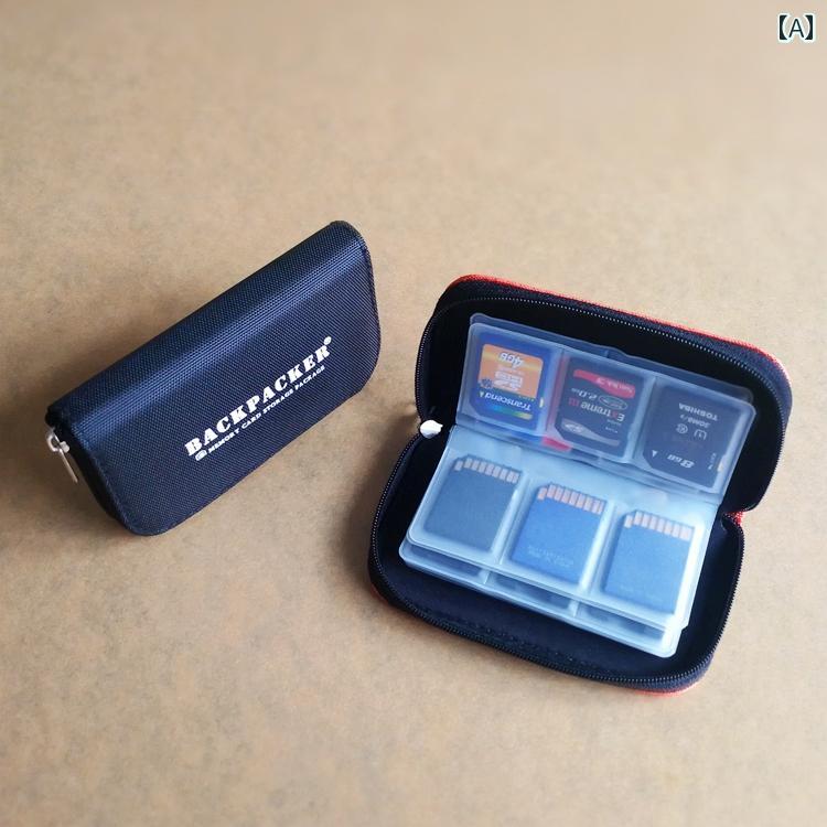 メモリーカード 収納ケース 一眼レフカメラ SDカード microSDカード CFカード スマ...