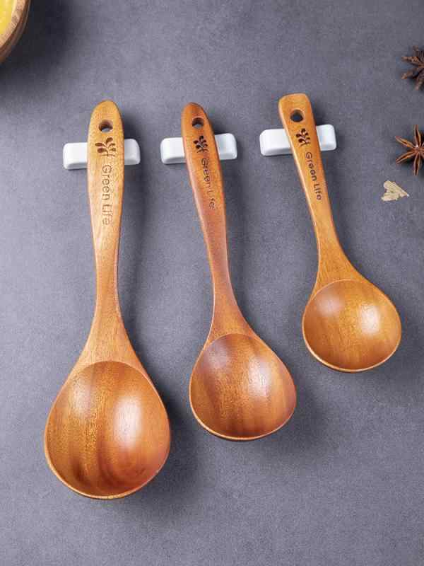 スプーン 木製 木 長柄 家庭用 ご飯用 大型 スープ お玉 おしゃれ 調理用 盛り付け用 取り分け用 衛生..