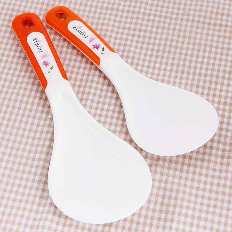 しゃもじ ご飯 こびりつきにくい 米粒がつきにくい 食品用 プラスチック製 家庭用 業務用 食堂用 大型 ..