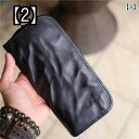 財布 おしゃれ レトロ レザー レトロ ソフト レザー クラッチ メンズ ハンドバッグ 手作り 大容量 ビジネス レザー ジッパー ウォレット ロング