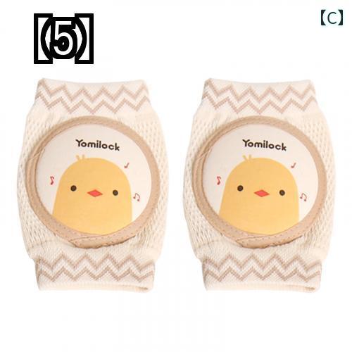 赤ちゃん 膝あて ハイハイ 膝サポーター パッド くま ひよこ ライオン かわいい 韓国 薄手 春夏 茶色 グレー 白 恐竜