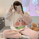 パジャマ 冬用 あったかい 寝巻 秋冬 コーラル ベルベット パジャマ レディース 冬 長袖 暖か ベルベット フランネル スーツ