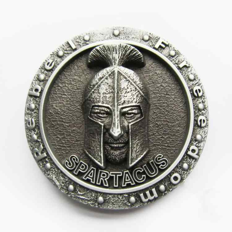 ベルトバックル メンズ レトロローマ スパルタクス 英雄 戦士 盾 シールド 立体 カ...