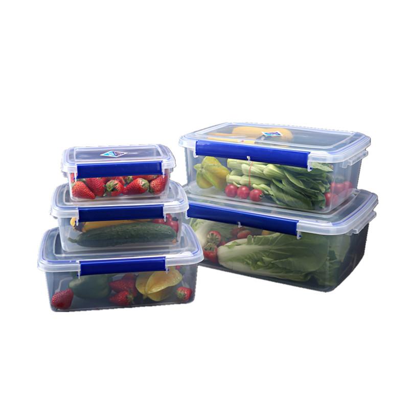Rakuten - 保存容器 業務用 大容量 厚手 透明 プラスチック 冷蔵庫 冷凍庫 専用 食材保存 フードコンテナ 収納ボックス 耐冷 耐熱 長方形 キッチン収納