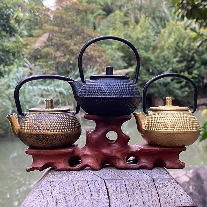 急須 鋳鉄製 ミニ ティーポット 和風 レトロ 掌中サイズ 茶器 手作り お茶道具 コンパクト ティータイ..