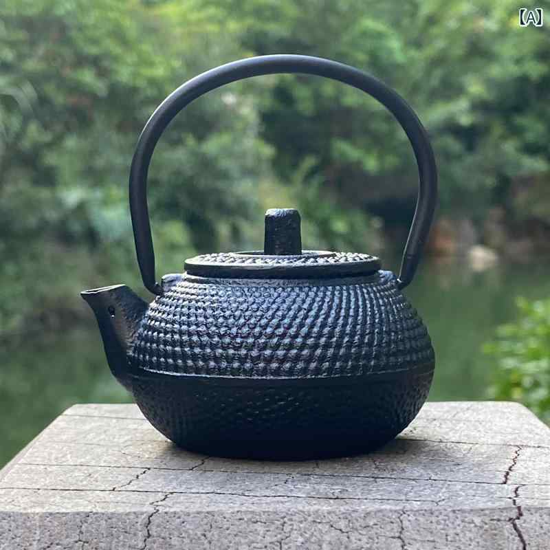 急須 鋳鉄製 ミニ ティーポット 和風 レトロ 掌中サイズ 茶器 手作り お茶道具 コ...