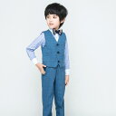 スーツ 男の子 キッズ フォーマル セットアップ ピアノ発表会 卒業式 入学式 結婚式 セレモニー 礼服 チェック柄 ジャケット ベスト パンツ 春秋 ポリエステル 綿混
