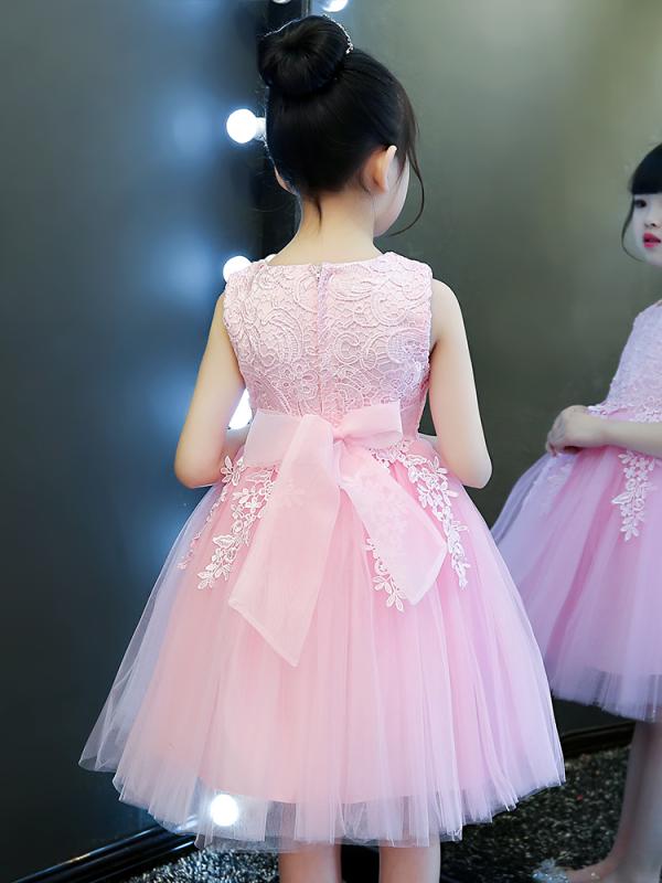 樂天商城 - ドレス 女の子 キッズ プリンセス ふわふわ チュール サマー Aライン 華やか フォーマル パーティー 発表会 お呼ばれ キャミソール ノースリーブ 無地 ポリエステル ピンク ホワイト レッド
