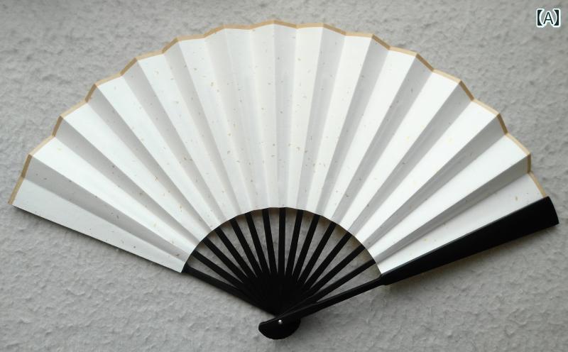 扇子 男女兼用 手描き 書道 中国古風 レトロ クラシック 竹製 和紙 両面 折りたたみ 普段使い インテリ..
