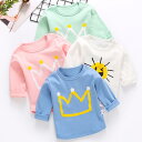 ベビー服 男の子 女の子 長袖 Tシャツ 綿 薄手 春秋 クルーネック キャラクター柄 インナー 肌着 普段使い 部屋着