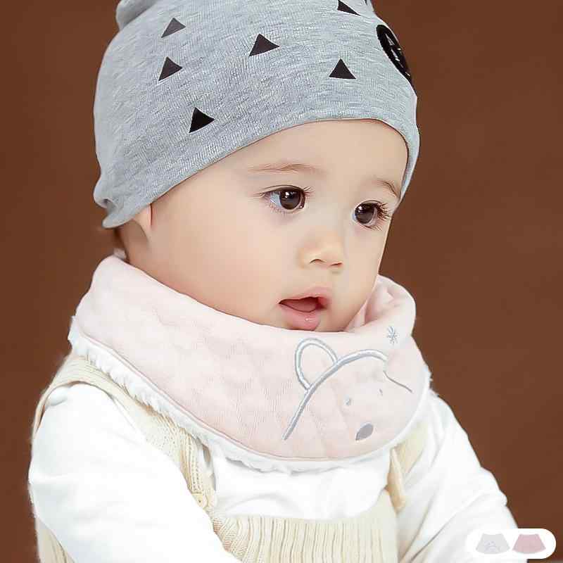 スタイ 新生児 ベビー 男女兼用 秋冬 裏起毛 よだれかけ お食事エプロン ネックウォーマー マフラー 三..