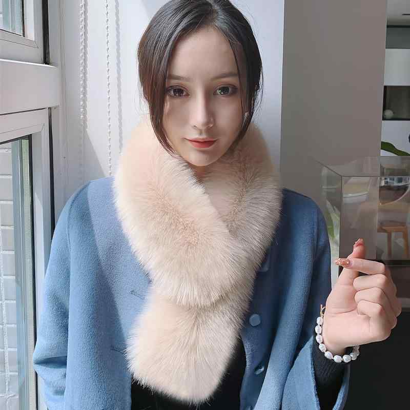 ネックウォーマー レディース ファー風 フェイクファー スヌード クリップ 厚手 あったか 暖かい 韓国風 ポリエステル 無地 秋冬 カジュアル 多展開
