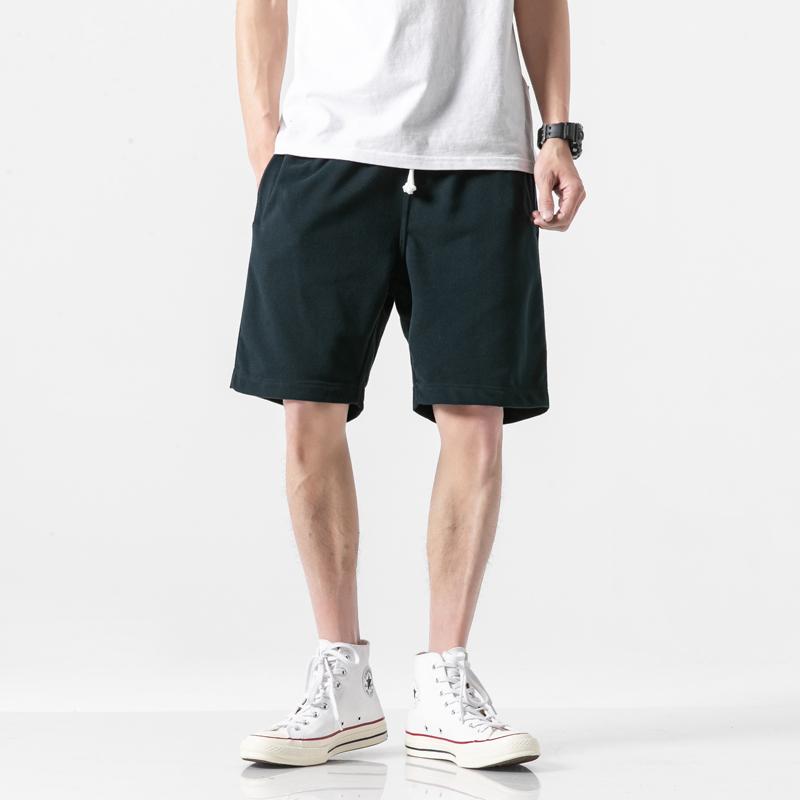 ・種類: スウェットパンツ・スタイル: レトロ・スタイル: 青春・柄: 無地・ウエスト: ミドルウエスト・伸縮性: ややあり・厚さ: 薄手・シルエット: ルーズ・加工: 防シワ加工・パンツ丈: 5分丈・裾の形: ストレート・サイズ展開: S.M.L.XL.2XL.3XL