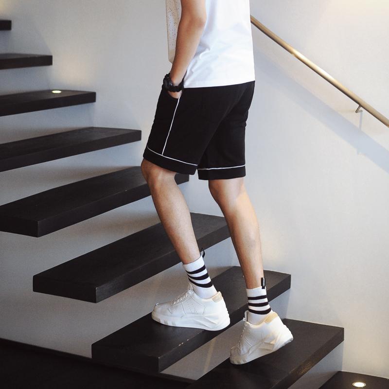 ショートパンツ メンズ ハーフ丈 ひざ丈 ゆったり ストレート ルーズフィット レトロ カジュアル スポ..