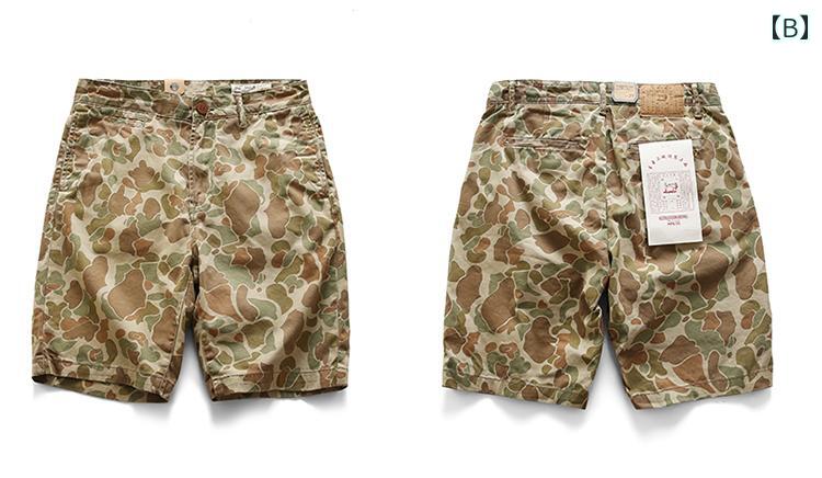 ショートパンツ メンズ 迷彩柄 ハーフパンツ サマー コットン カーゴパンツ ゆった...