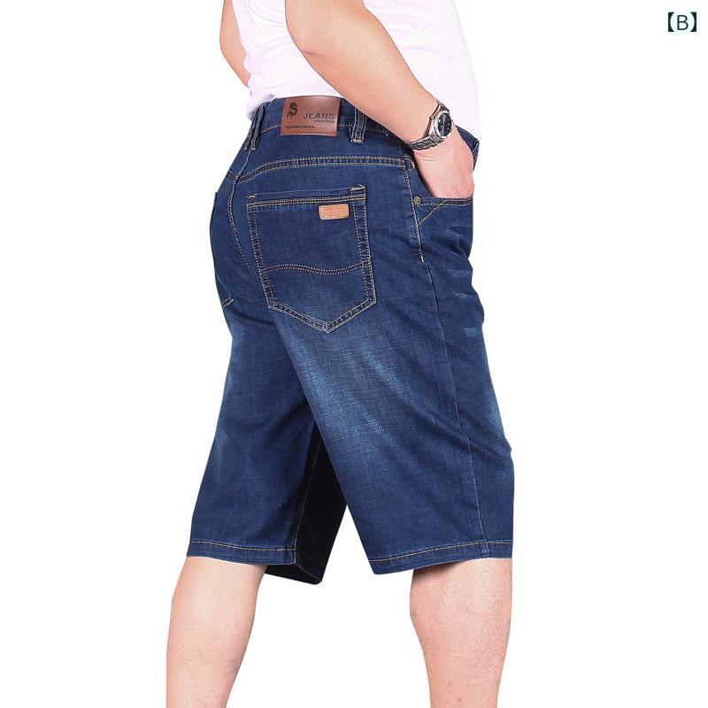 デニムショートパンツ メンズ 大きいサイズ ミドルエイジ 5分丈 ハーフ丈 夏 薄手 ...