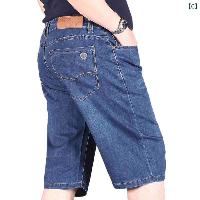 デニムショートパンツ メンズ 大きいサイズ ミドルエイジ 5分丈 ハーフ丈 夏 薄手 ...