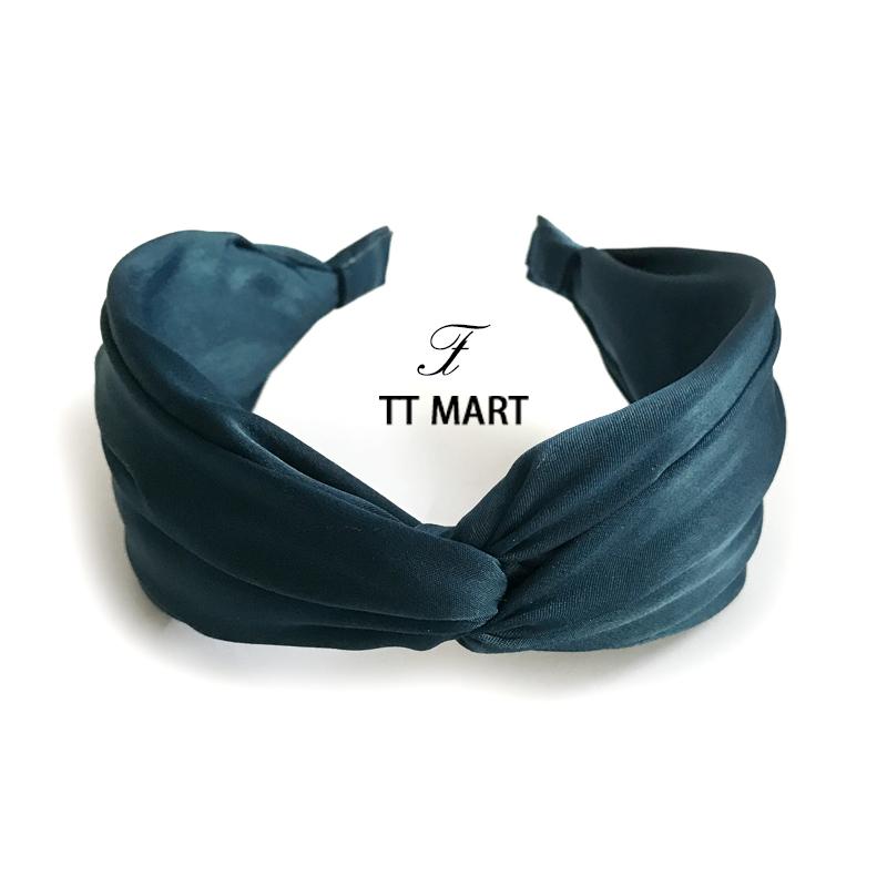 カチューシャ レディース レトロ クラシック ヴィンテージ 無地 ソリッドカラー サテン 布製 ワイド 幅..