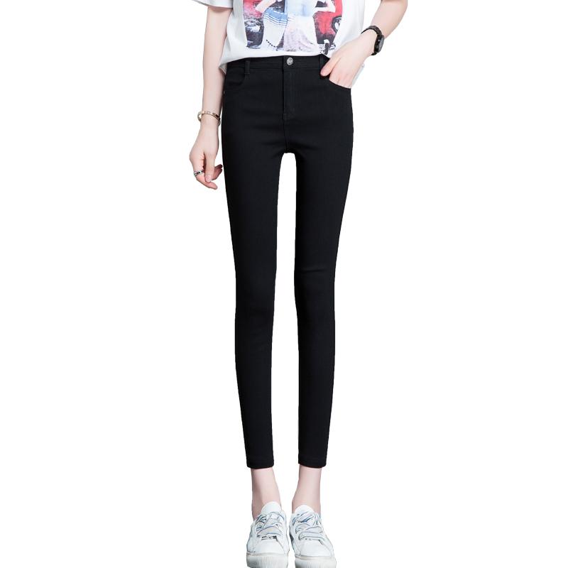 レギンスパンツ レディース オールシーズン ハイウエスト 細見え スキニー ストレッチ 黒 8分丈 9分丈 ..