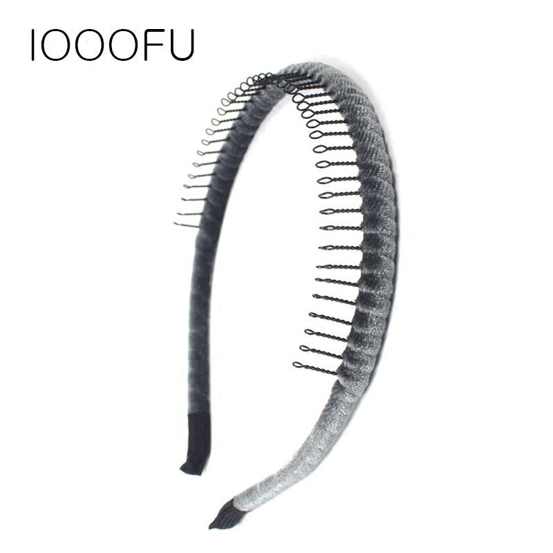 ヘアアクセサリー レディース ベルベット 長歯コーム カチューシャ 韓国風 滑り止め 歯 幅広 普段使い ..